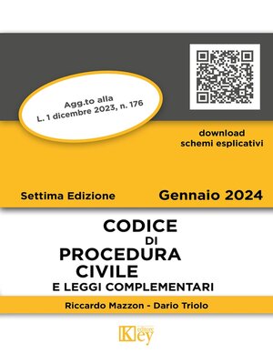 cover image of Codice di procedura civile e leggi complementari 2024